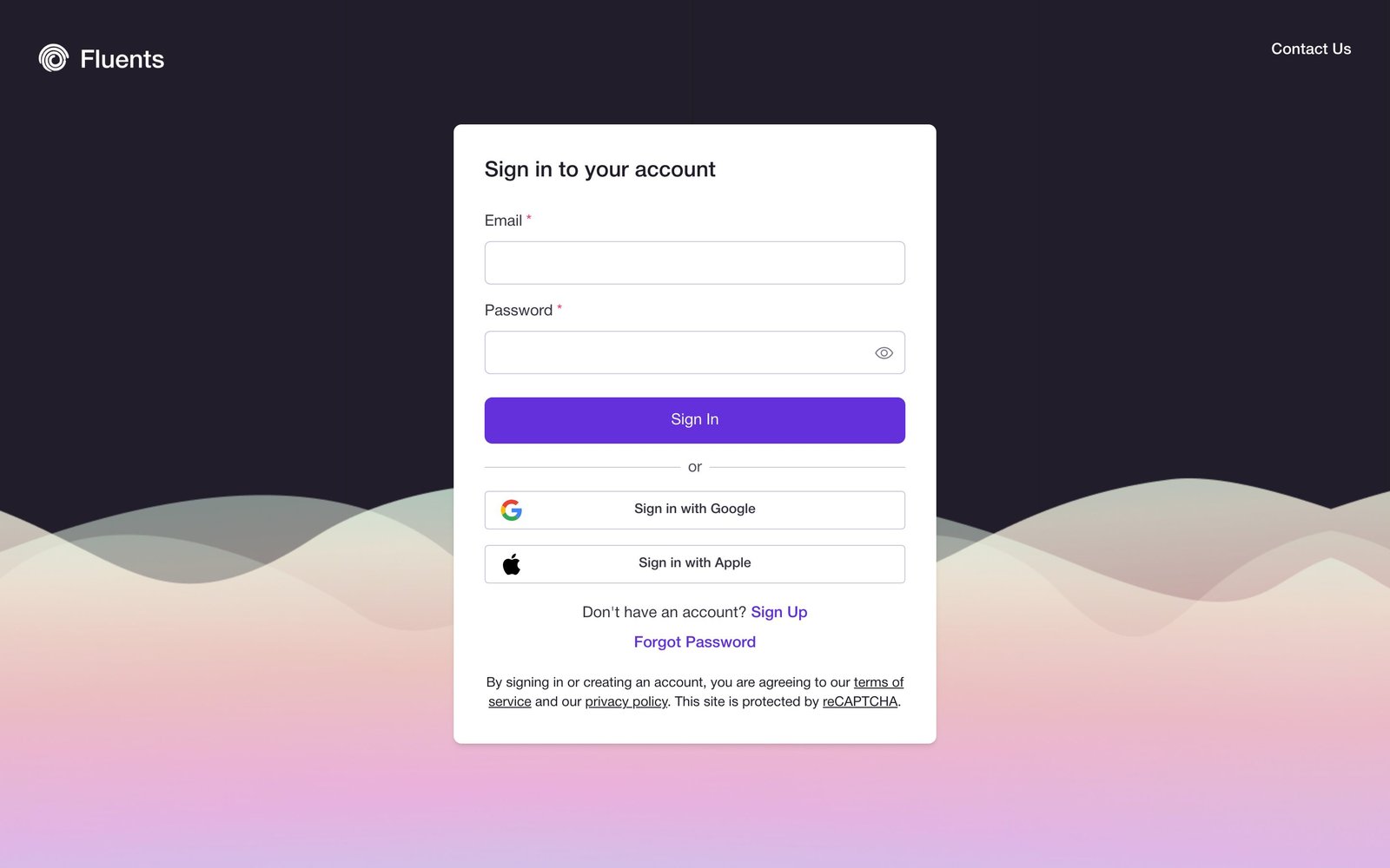 Fluents.AI - Admin Platform